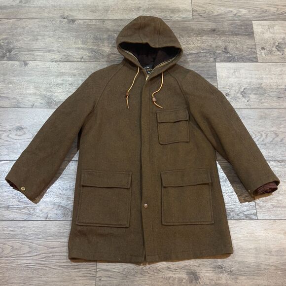 Vintage 1960s Styled for Students by Sears Lined Hooded Jacket Men's Size Small - Picture 1 of 9